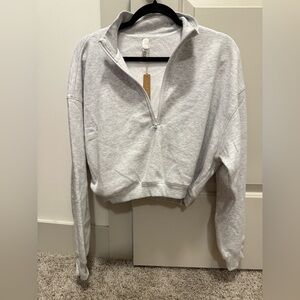 Skims X-Large Gray Half Zip Sweatshirt. 🖤⚡️